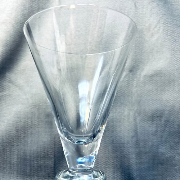90s Sasaki Japan Colonnade Crystal Goblet VTG Blown Glass Poland Replacement - Picture 6 of 10